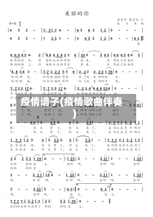 疫情谱子(疫情歌曲伴奏)