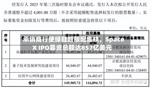 承销商行使绿鞋超额配售权，SpaceX IPO募资总额达857亿美元-第2张图片
