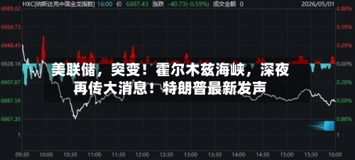美联储，突变！霍尔木兹海峡，深夜再传大消息！特朗普最新发声-第2张图片