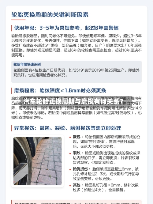 汽车轮胎更换周期与磨损有何关系？-第2张图片