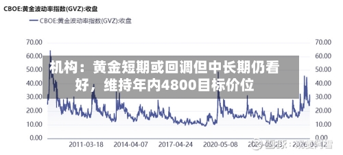 机构：黄金短期或回调但中长期仍看好，维持年内4800目标价位