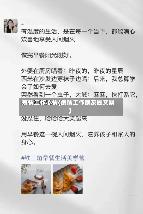 疫情工作心情(疫情工作朋友圈文案)-第2张图片