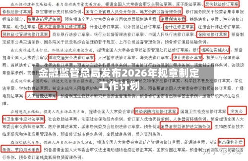 金融监管总局发布2026年规章制定工作计划-第2张图片