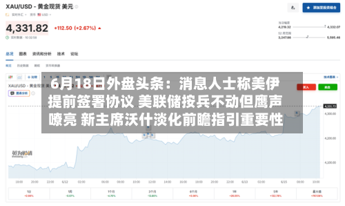 6月18日外盘头条:消息人士称美伊提前签署协议 美联储按兵不动但鹰声嘹亮 新主席沃什淡化前瞻指引重要性-第3张图片