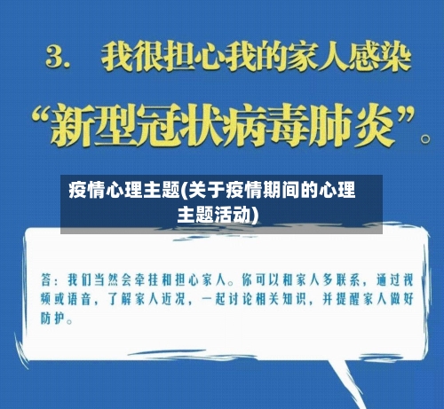 疫情心理主题(关于疫情期间的心理主题活动)