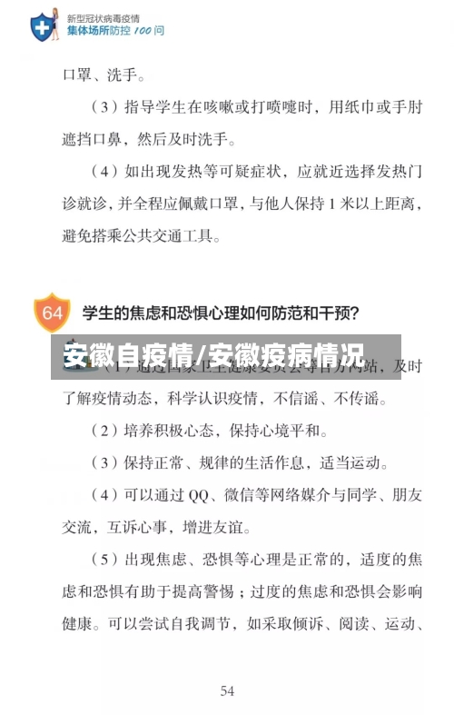 安徽自疫情/安徽疫病情况