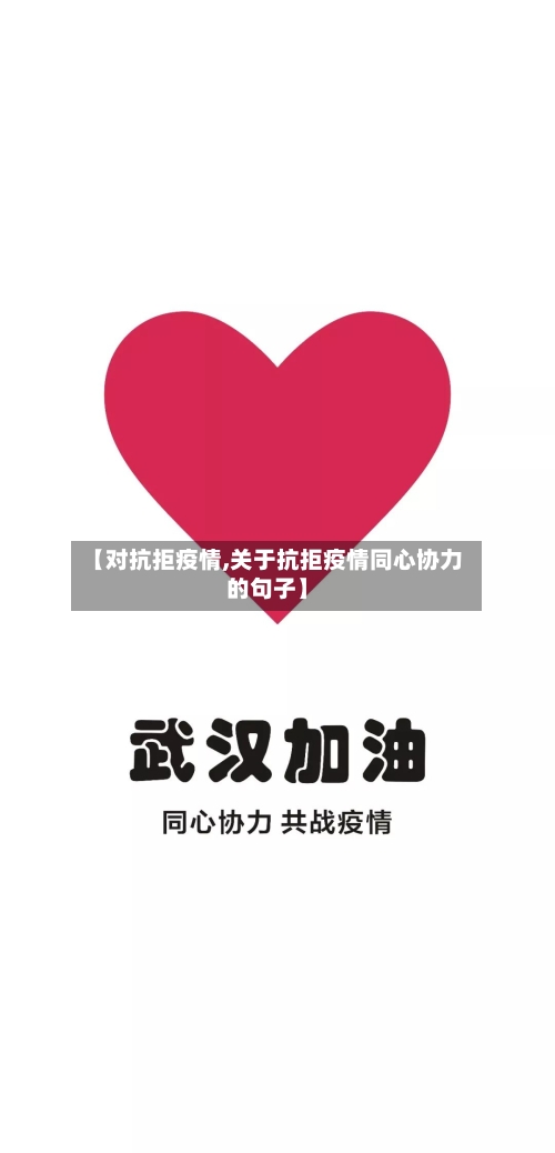 【对抗拒疫情,关于抗拒疫情同心协力的句子】