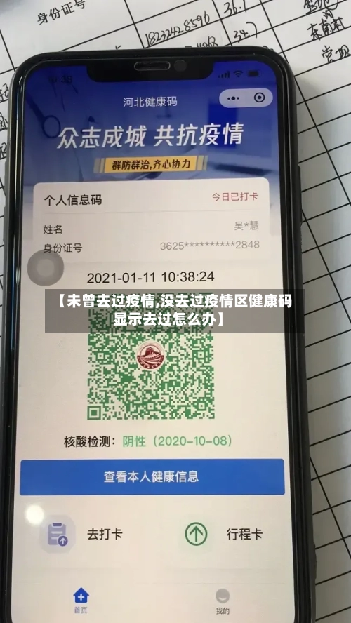 【未曾去过疫情,没去过疫情区健康码显示去过怎么办】