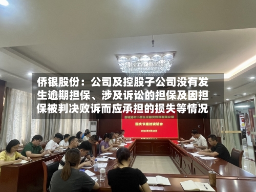 侨银股份：公司及控股子公司没有发生逾期担保、涉及诉讼的担保及因担保被判决败诉而应承担的损失等情况-第2张图片