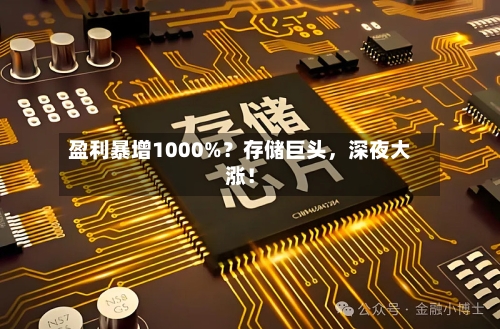 盈利暴增1000%？存储巨头	，深夜大涨！-第2张图片