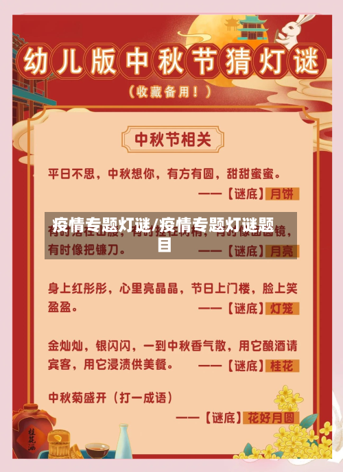 疫情专题灯谜/疫情专题灯谜题目