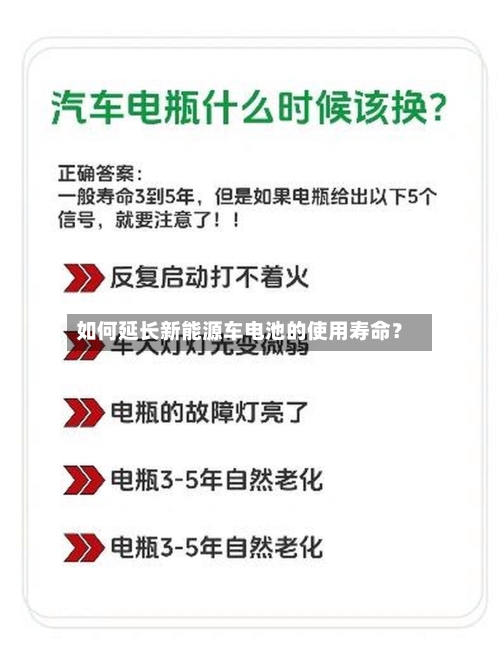 如何延长新能源车电池的使用寿命?-第2张图片