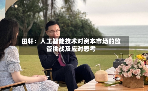 田轩：人工智能技术对资本市场的监管挑战及应对思考-第3张图片