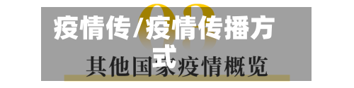 疫情传/疫情传播方式