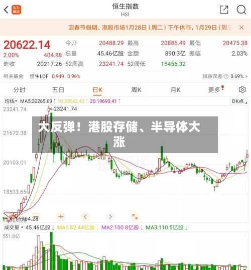 大反弹！港股存储	、半导体大涨-第2张图片