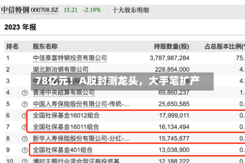 78亿元！A股封测龙头，大手笔扩产