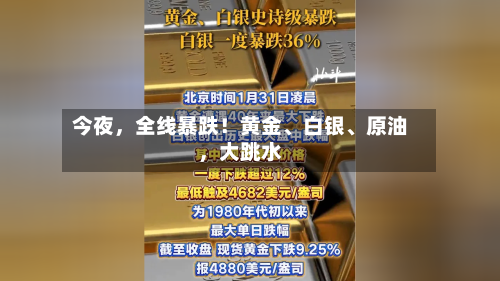 今夜，全线暴跌！黄金、白银	、原油，大跳水-第2张图片