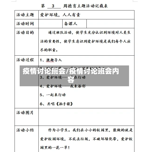 疫情讨论班会/疫情讨论班会内容-第2张图片