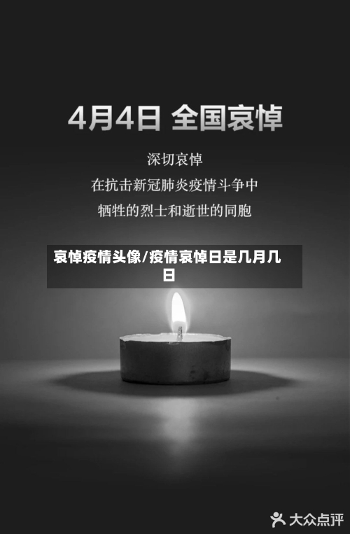 哀悼疫情头像/疫情哀悼日是几月几日