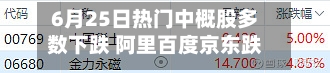 6月25日热门中概股多数下跌 阿里百度京东跌超2% 网易有道跌超8%