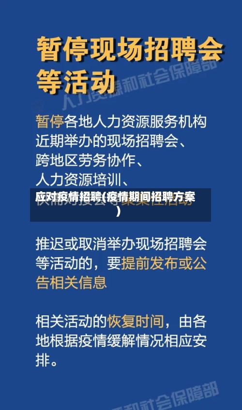 应对疫情招聘(疫情期间招聘方案)-第3张图片