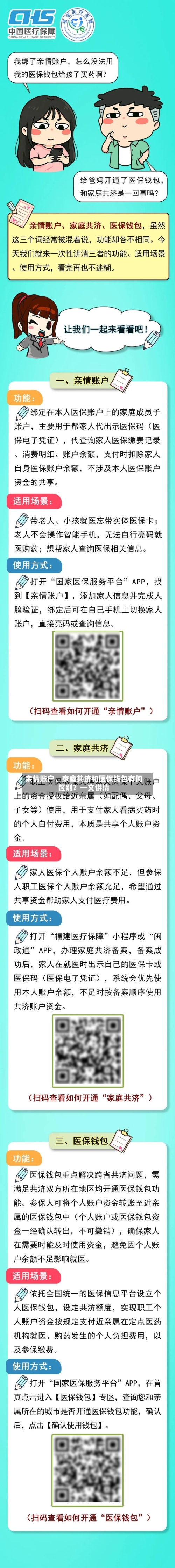 亲情账户	、家庭共济和医保钱包有何区别？一文讲清-第3张图片