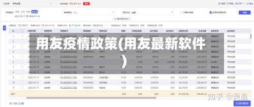 用友疫情政策(用友最新软件)-第2张图片