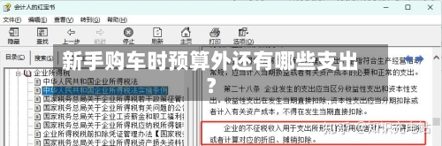 新手购车时预算外还有哪些支出？-第3张图片
