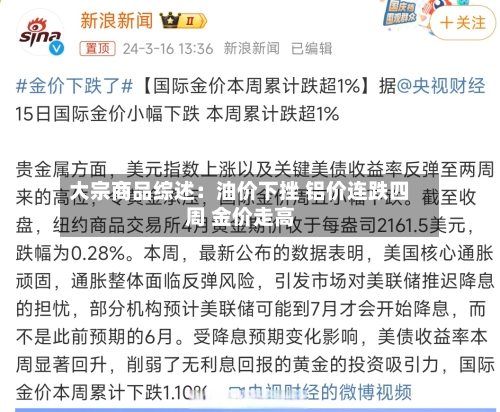 大宗商品综述：油价下挫 铝价连跌四周 金价走高-第2张图片