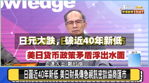 日元大跌	，破近40年新低-第2张图片