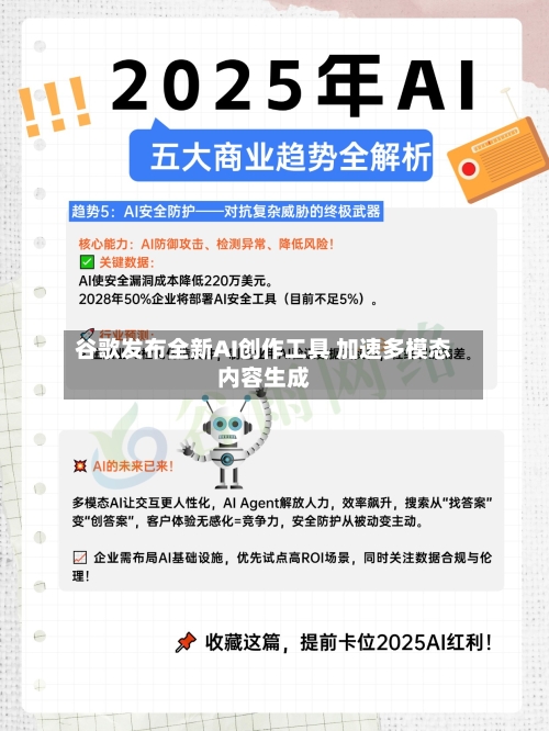 谷歌发布全新AI创作工具 加速多模态内容生成
