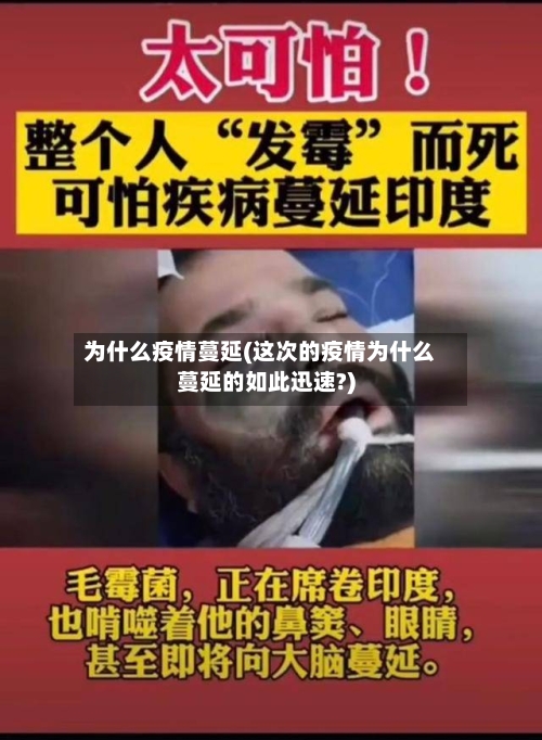 为什么疫情蔓延(这次的疫情为什么蔓延的如此迅速?)
