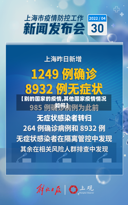 【别的国家的疫情,其他国家疫情情况如何】