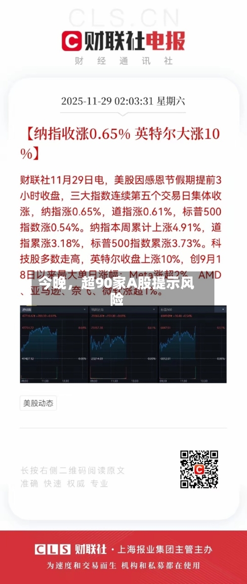 今晚，超90家A股提示风险-第3张图片