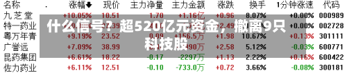 什么信号？超520亿元资金，撤离9只科技股-第2张图片