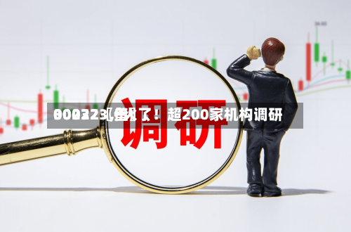 00072〖伍〗、30032〖叁〗	、002273，火了！超200家机构调研-第2张图片