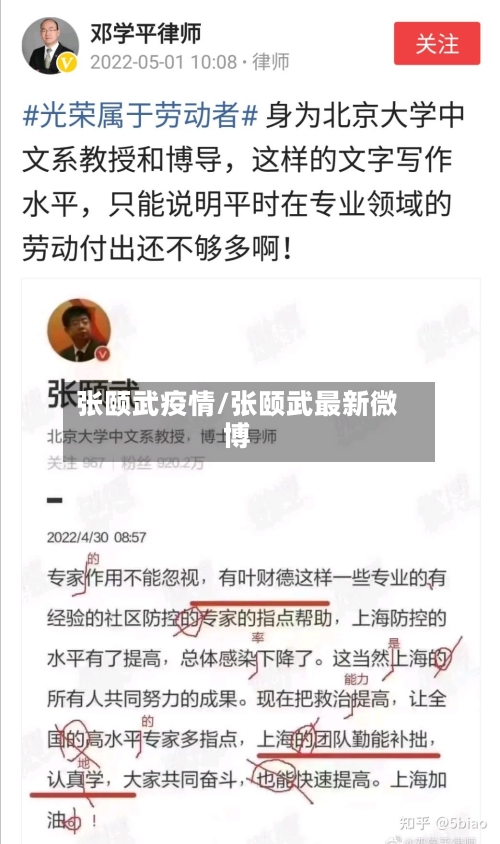 张颐武疫情/张颐武最新微博
