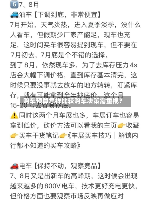 购车预算怎样比较购车决策需重视?-第2张图片