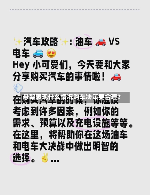 悬架表现什么情况购车决策更合理？-第2张图片
