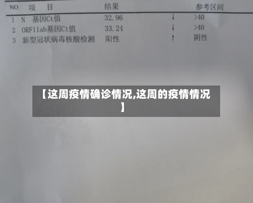 【这周疫情确诊情况,这周的疫情情况】-第2张图片