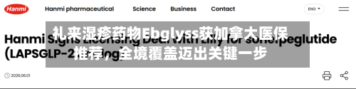 礼来湿疹药物Ebglyss获加拿大医保推荐，全境覆盖迈出关键一步-第2张图片
