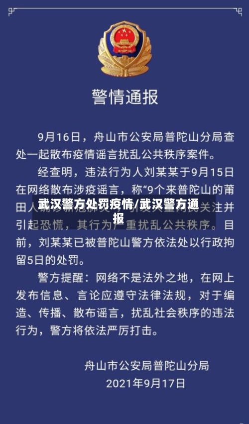 武汉警方处罚疫情/武汉警方通报-第2张图片