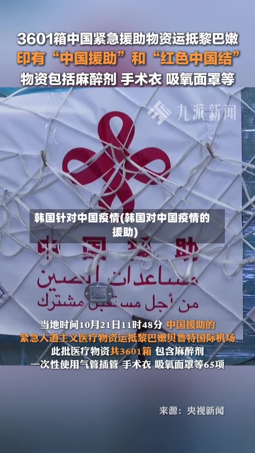 韩国针对中国疫情(韩国对中国疫情的援助)-第2张图片