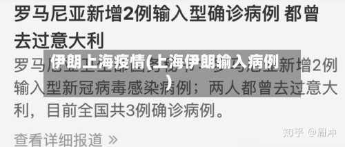 伊朗上海疫情(上海伊朗输入病例)-第2张图片