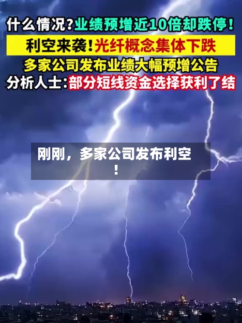 刚刚	，多家公司发布利空！-第2张图片