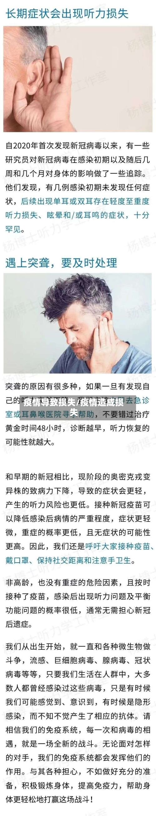 疫情导致损失/疫情造成损失