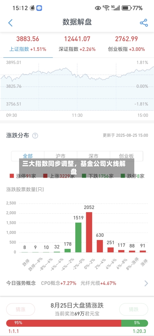 三大指数同步调整，基金公司火线解盘