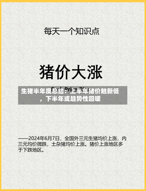生猪半年度总结：上半年猪价触新低，下半年或趋势性回暖