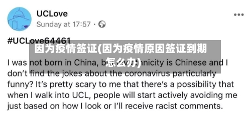 因为疫情签证(因为疫情原因签证到期怎么办)