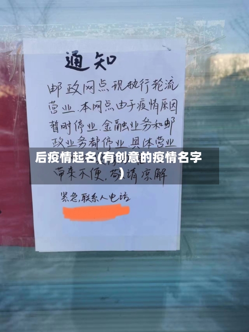 后疫情起名(有创意的疫情名字)